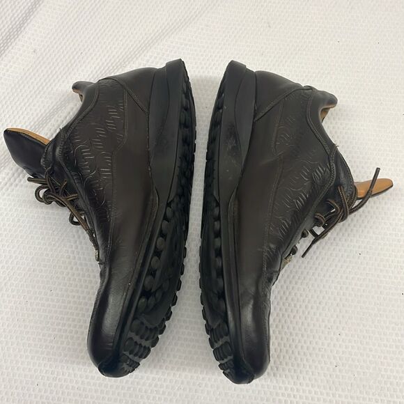 Mauri Brown Croco Leather Sneakers with Silver Crocodile 8900/2 459 - Picture 3 of 12